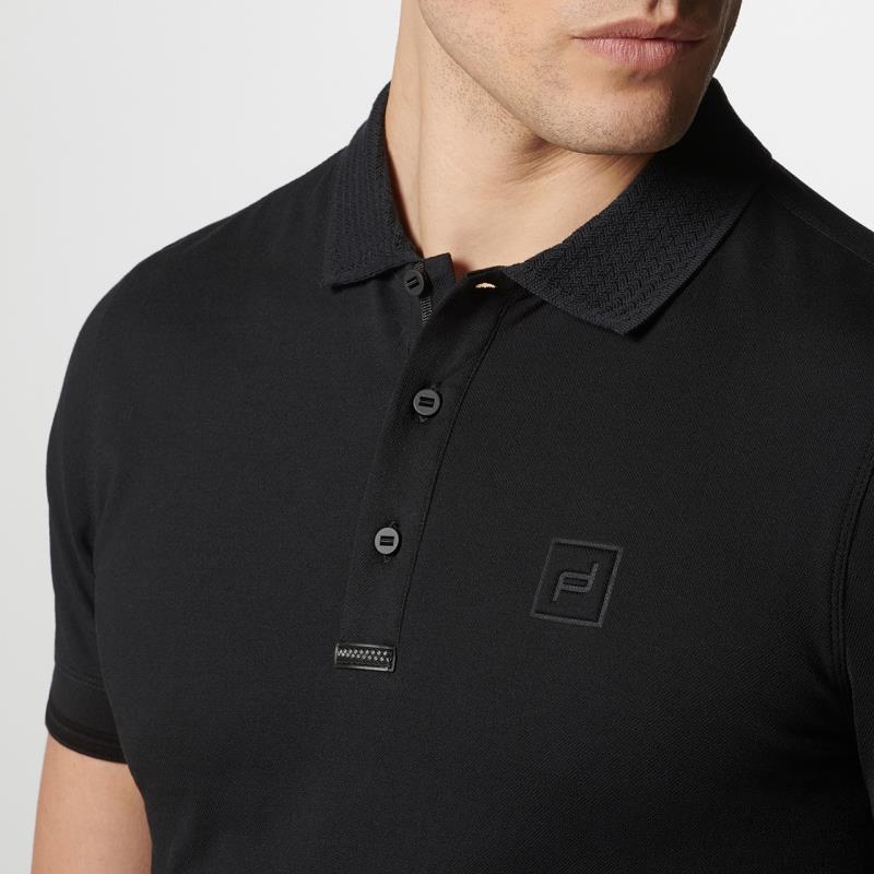 Porsche Design Tec Flex Polo Tričko černé s límečkem 