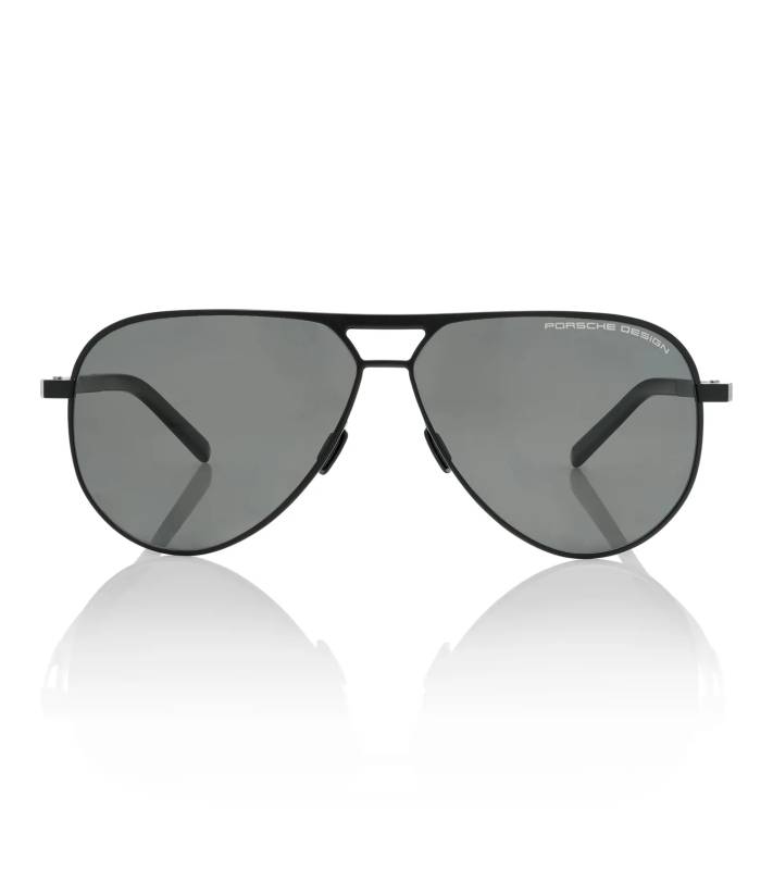 PORSCHE DESIGN 50Y Sunglasses P´8942 Sluneční brýle pilotky černé platinové