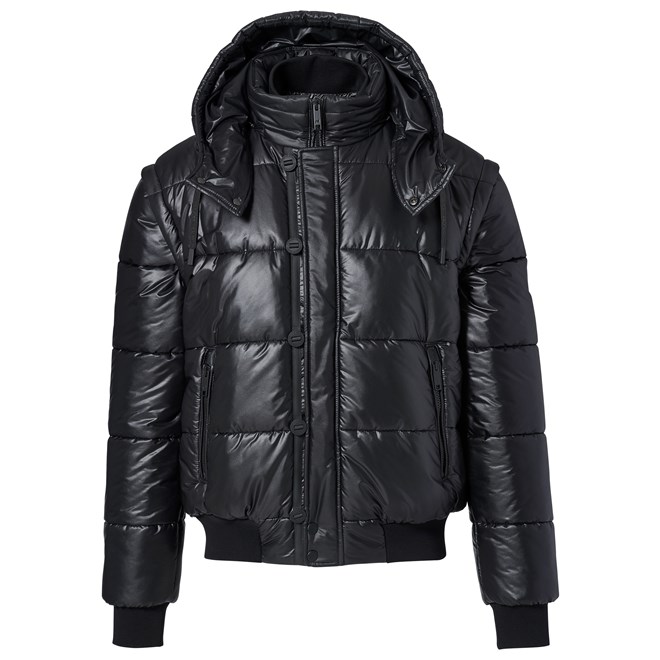 Porsche Design FUNCTIONAL HYBRID BOMBER JACKET Bunda bomber a vesta s kapucí