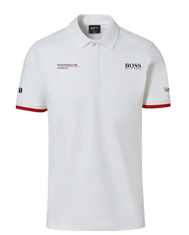PORSCHE Women's polo shirt Motorsport Polokošile tričko dámské sportovní s logem bílá