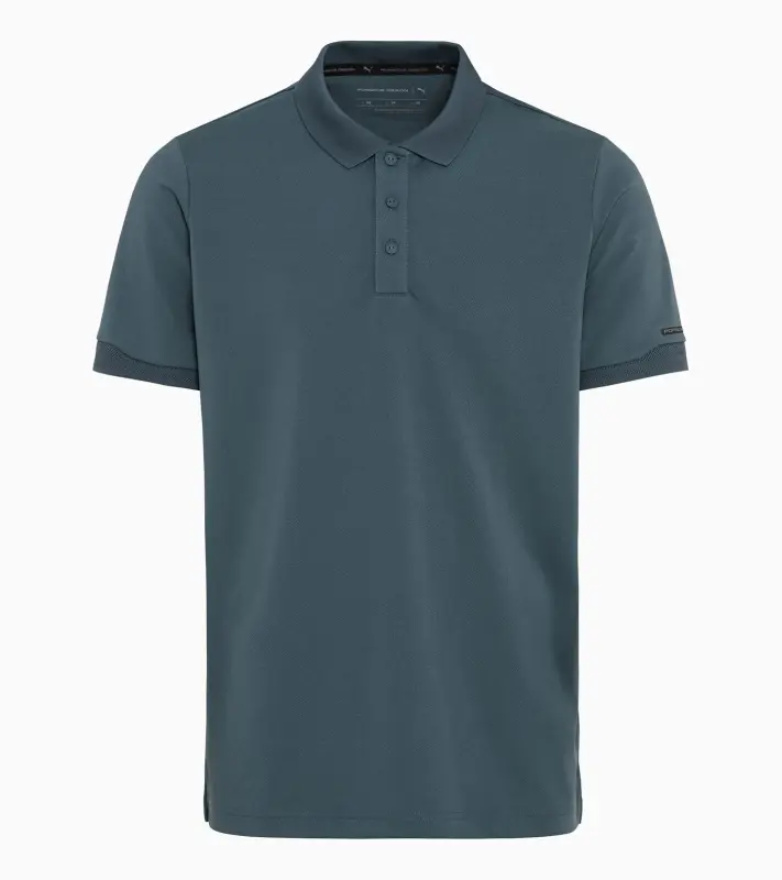 PORSCHE DESIGN Men's Polo Shirt Tričko s límečkem a knoflíčky petrolejově zelená