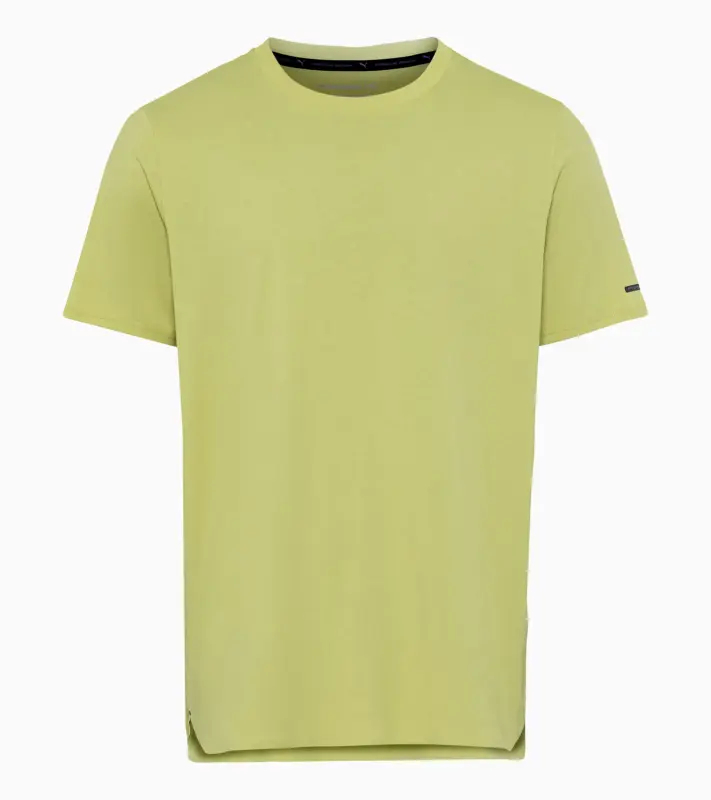 PORSCHE DESIGN Essential T-shirt Tričko sportovní s kulatým výstřihem a logem limetkově zelená