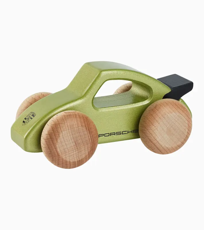 PORSCHE Wooden Car 911 Turbo Autíčko ze dřeva světle zelená