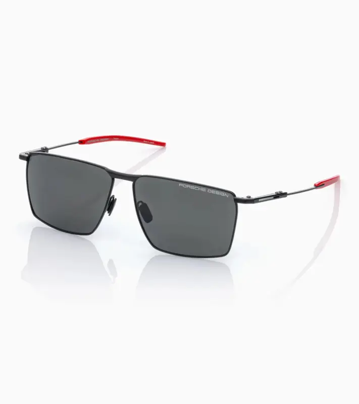 PORSCHE DESIGN Sunglasses P´8987 Sluneční brýle inspirované Porsche 911 GT3 RS červenočerné s kouřovými polarizovanými skly