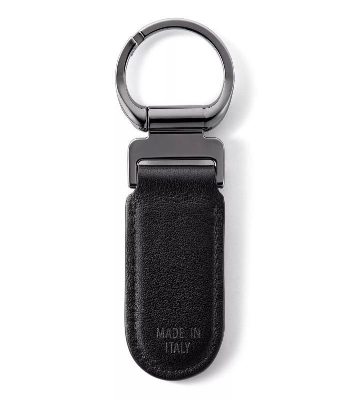 Porsche Design Keyring Oval kožený přívěsek ke klíčům oválný černý