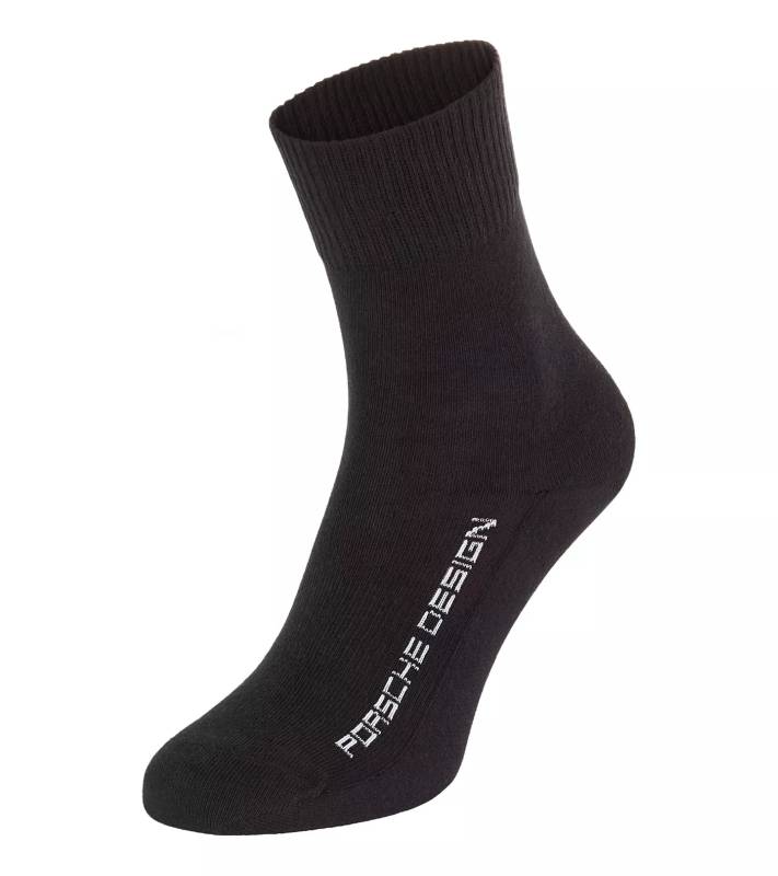 PORSCHE DESIGN Socks Sportovní ponožky 3 páry černá šedá bílá