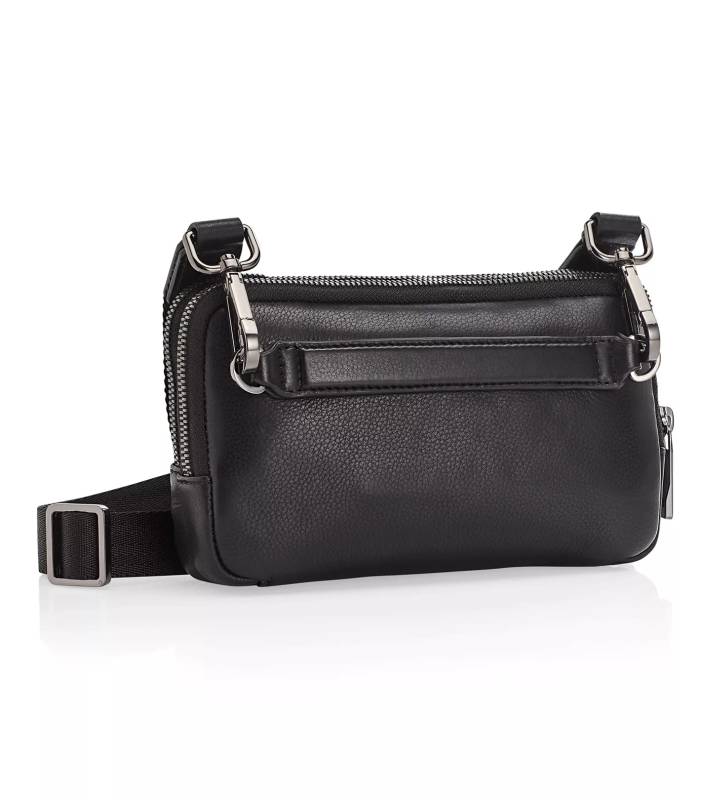 PORSCHE DESIGN Roadster Leather Travel Pouch  Kožené cestovní pouzdro černá