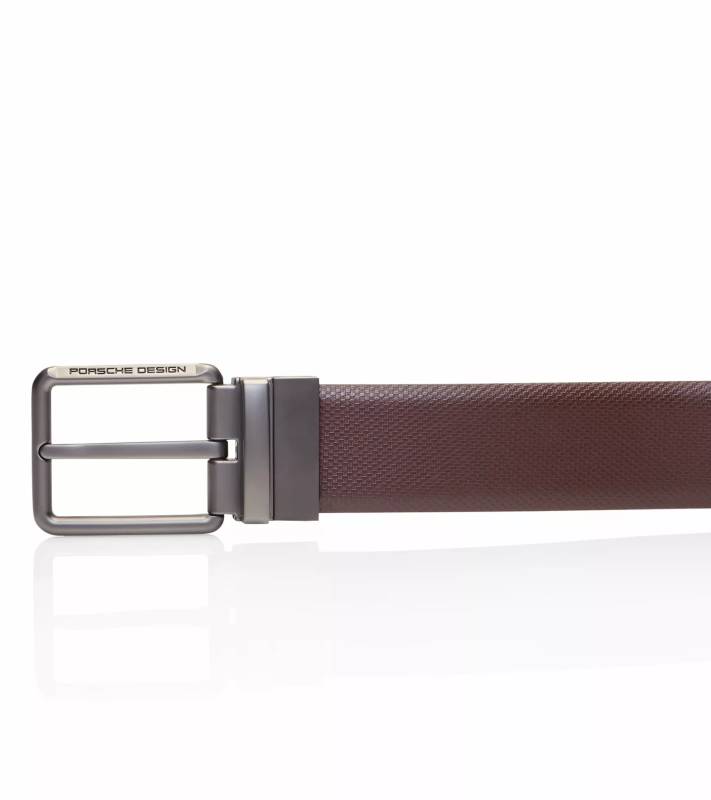PORSCHE DESIGN Business Belt Pin Buckle Reversible 35 Opasek oboustranný kožený hnědý délka 110cm šířka 3,5cm