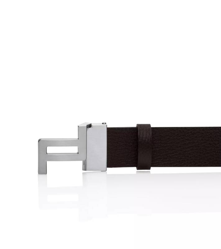 PORSCHE DESIGN Business Belt Icon Buckle Reversible 35 Opasek oboustranný kožený hnědý délka 110cm šířka 3,5cm