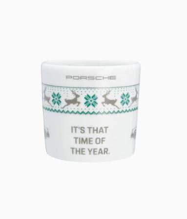 PORSCHE DESIGN Collector's espresso cup No. 1 Christmas Ltd. Šálek na espresso vánoční zelený dekor 90ml