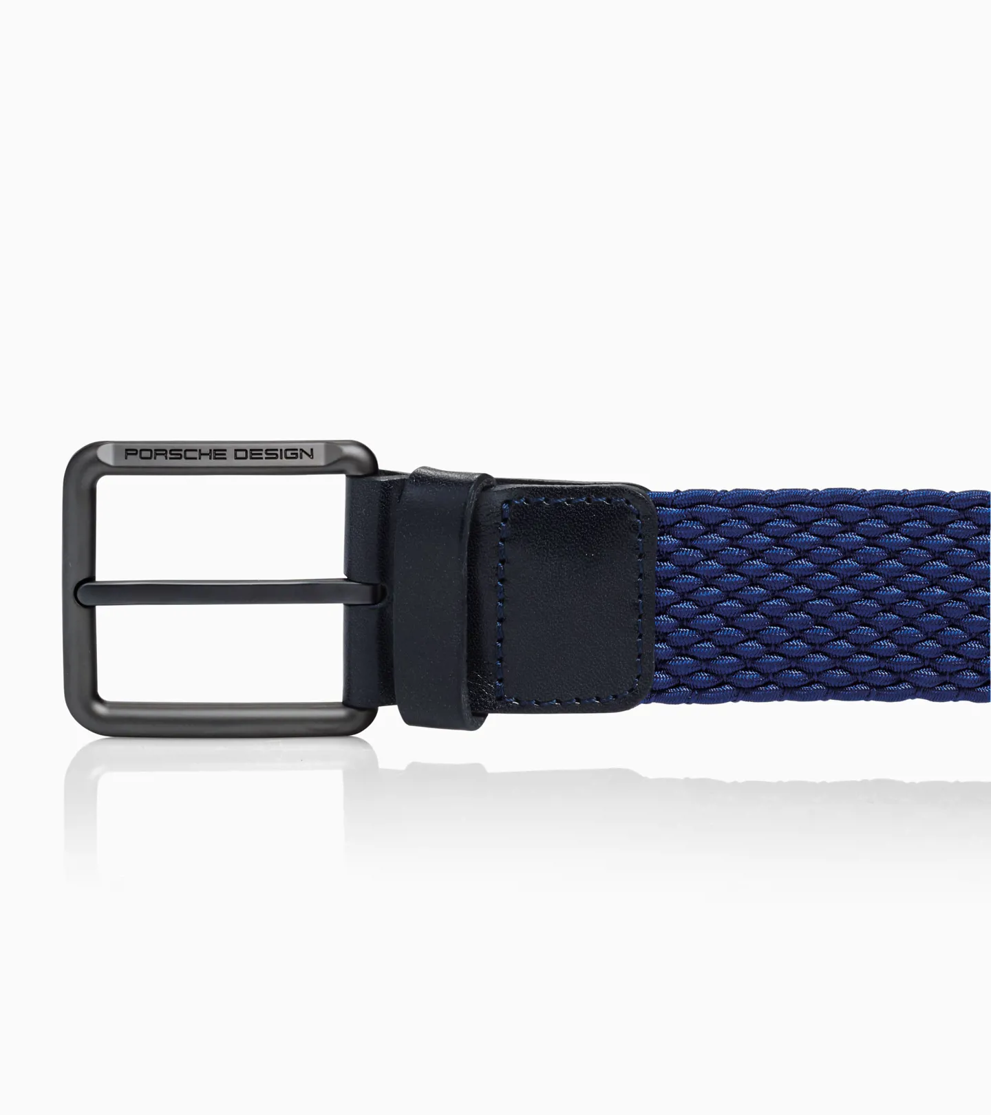 PORSCHE DESIGN Casual Pin Buckle Chino Belt Módní ležérní pásek se sponou denim modrý šířka 4 cm