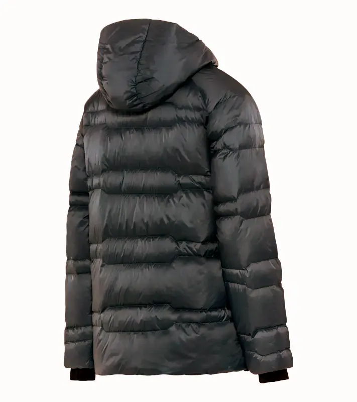 PORSCHE DESIGN Padded Jacket Bunda odlehčená prošívaná s kapucí černá