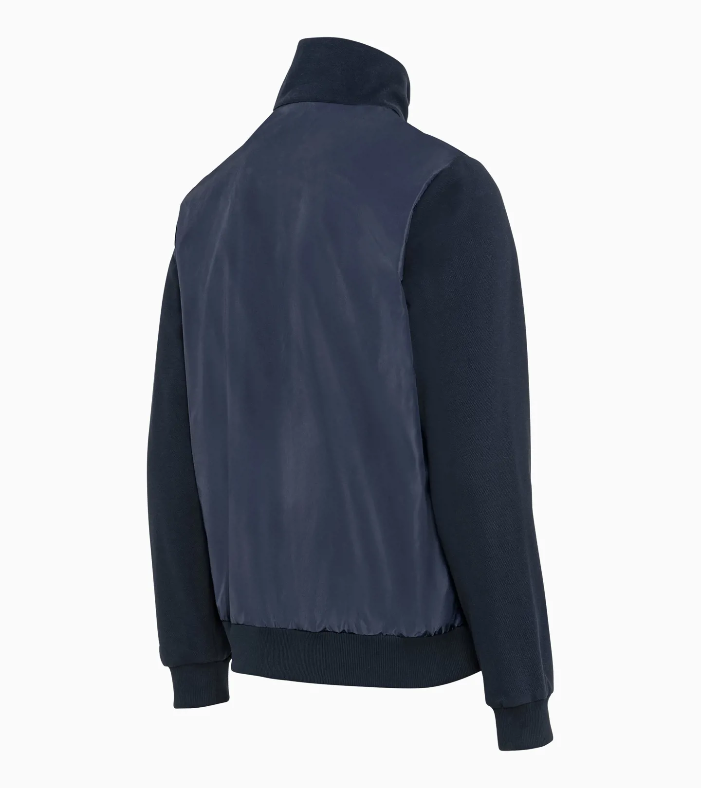 PORSCHE DESIGN Athletic cardigan Bunda s pletenými rukávy a stojáčkem tmavě modrá