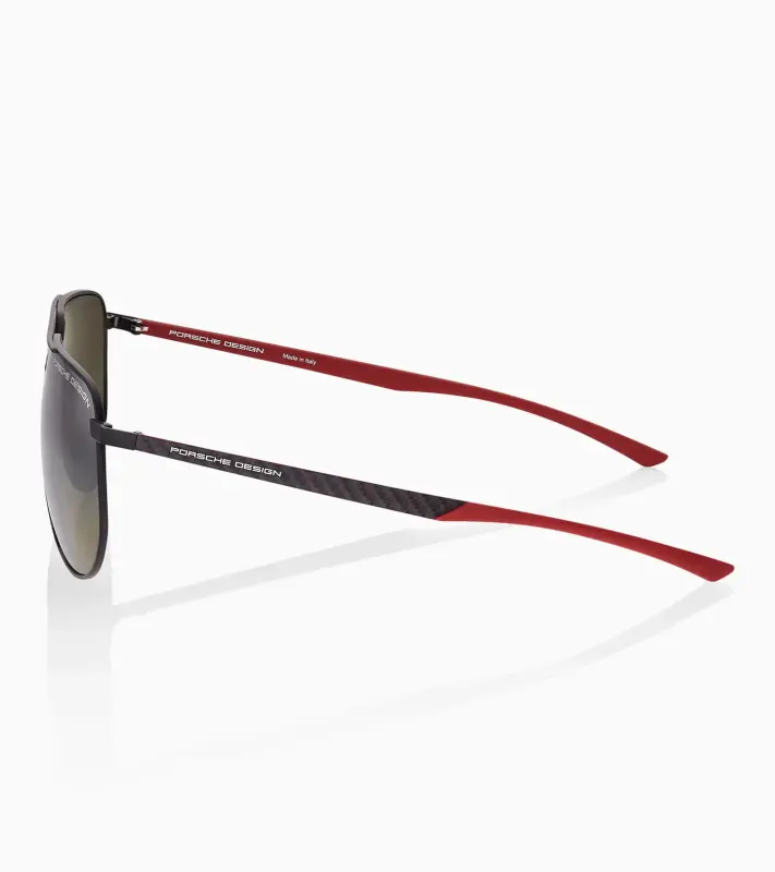 PORSCHE DESIGN Sunglasses P´8962 Sluneční brýle černočervené se zeleným gradientem polarizované