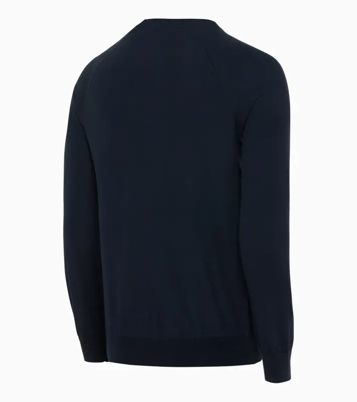 PORSCHE DESIGN Crew neck pullover Svetr pulovr s kulatým výstřihem námořní modrá