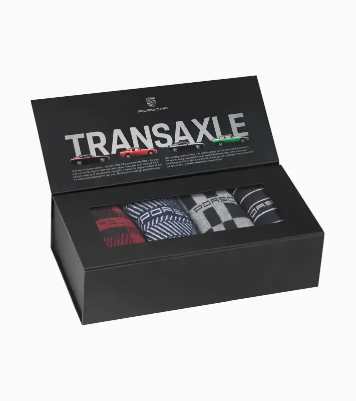 PORSCHE Four-pack box of socks unisex Transaxle Sada čtyř ponožek v barvách vozů