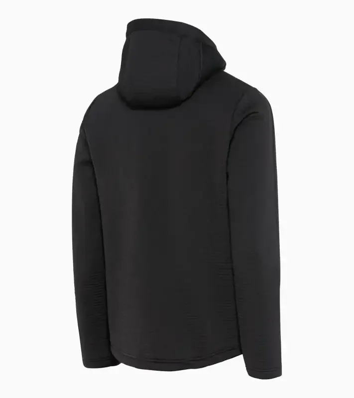 PORSCHE DESIGN Hooded sweat jacket Bunda Mikina pro volný čas na zip s kapucí černá