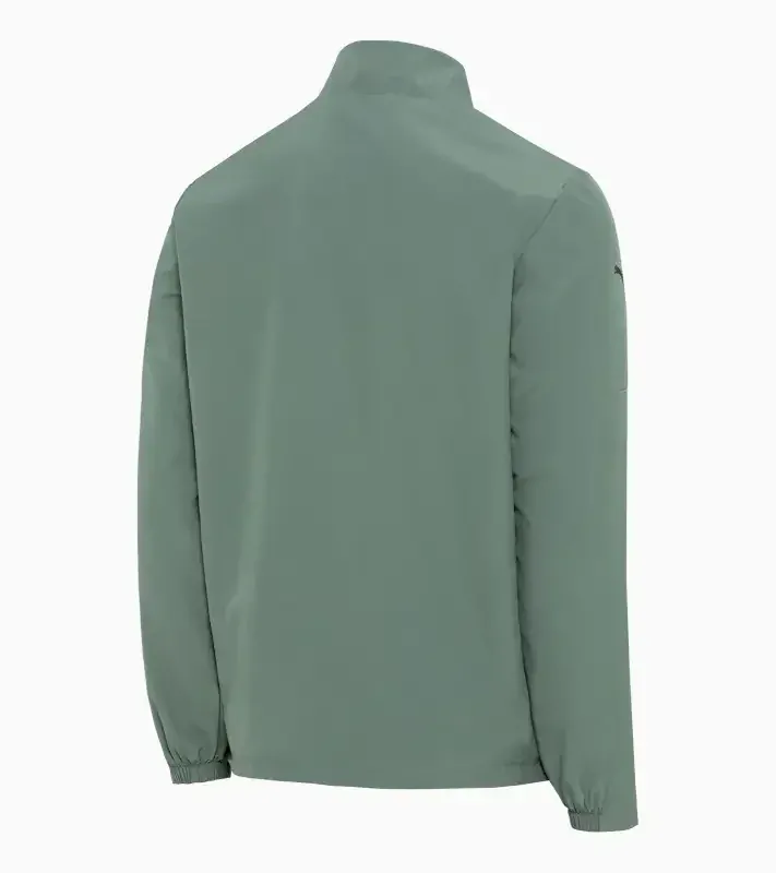 PORSCHE DESIGN Woven tech jacket Bunda tkaná sportovní tech funkční eukalyptová zelená
