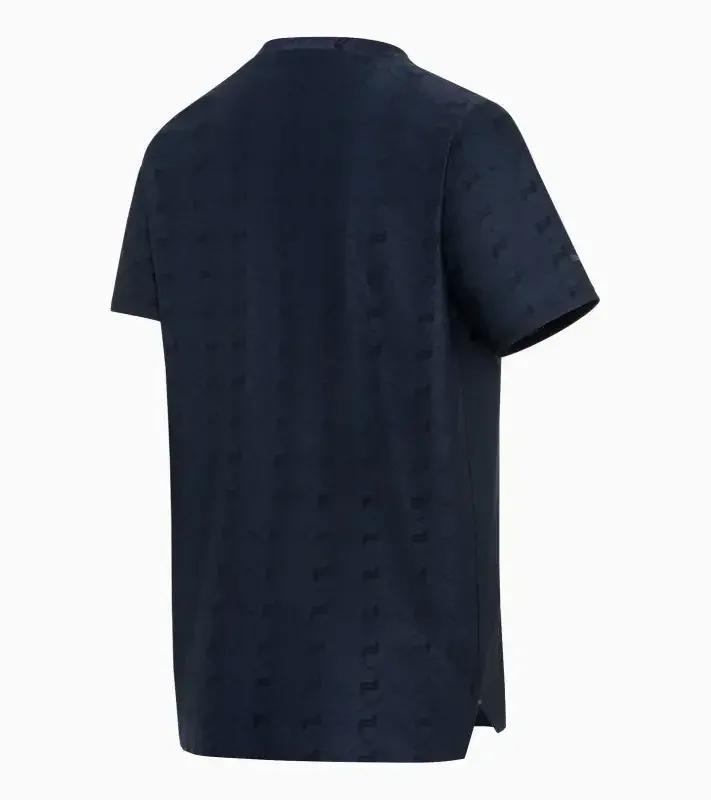 PORSCHE DESIGN Graphic T-shirt Tričko sportovní funkční s kulatým výstřihem a potiskem námořní modrá