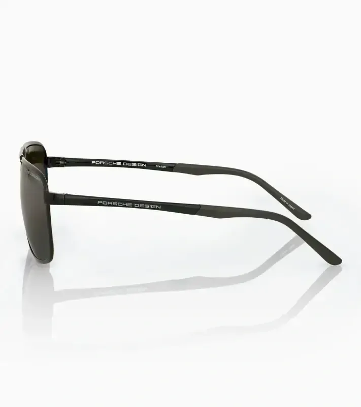 PORSCHE DESIGN Sunglasses P´8966 Sluneční brýle černé se zelenými skly polarizované