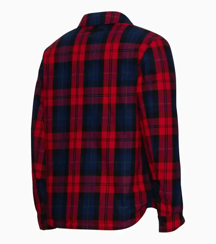 PORSCHE Reversible jacket Turbo No. 1 Bundá pánská oboustranná kostkovaná a  ledovcově šedá