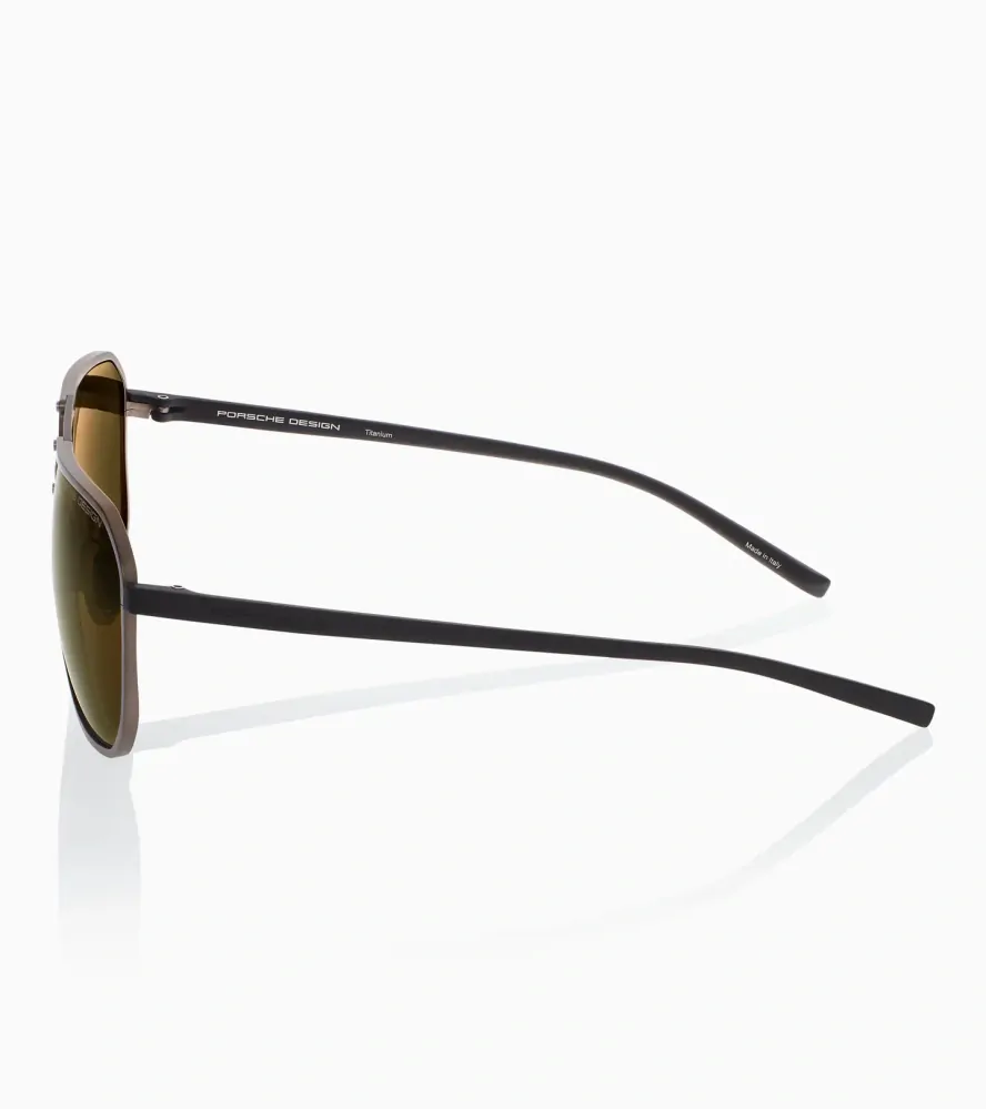PORSCHE DESIGN Sunglasses P´8971 sluneční brýle hnědo černé s hnědými skly