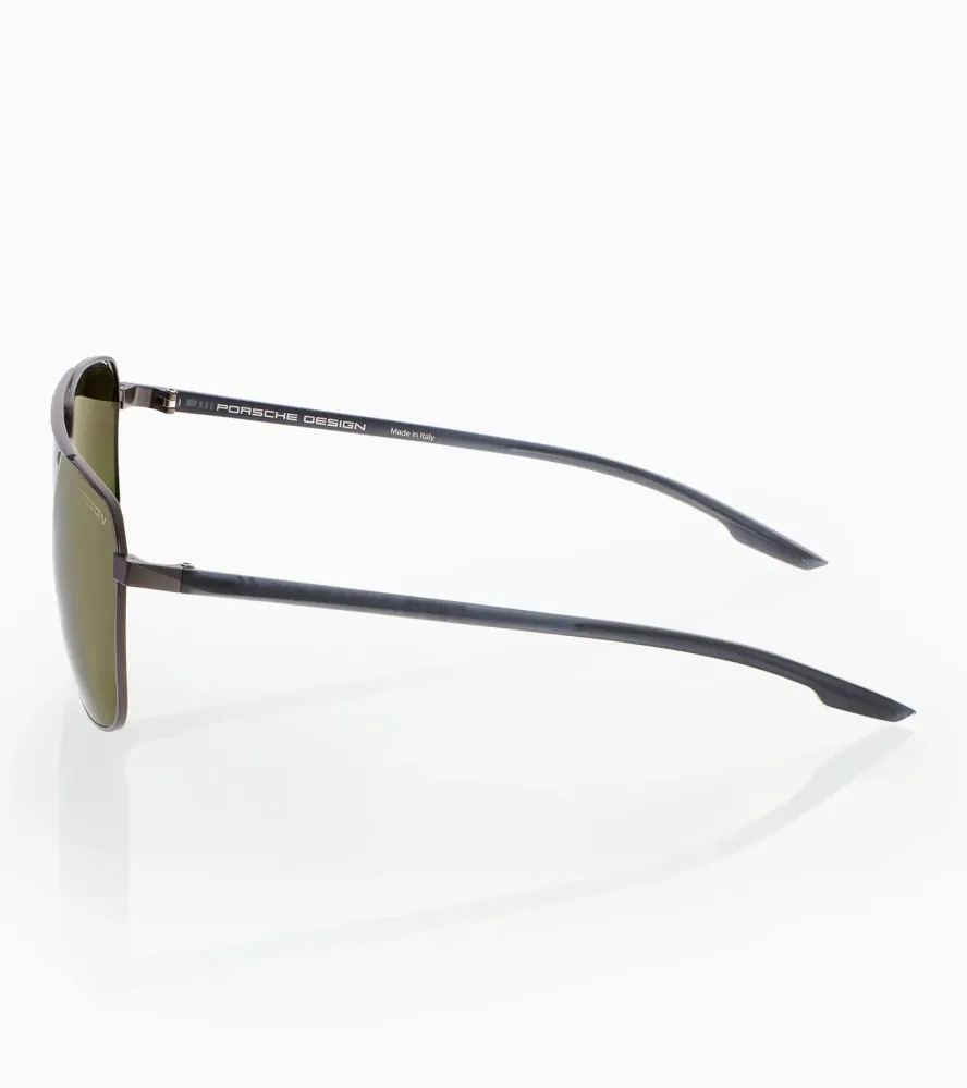 PORSCHE DESIGN Sunglasses P´8949 sluneční brýle tmavě šedé se zelenými skly pol.