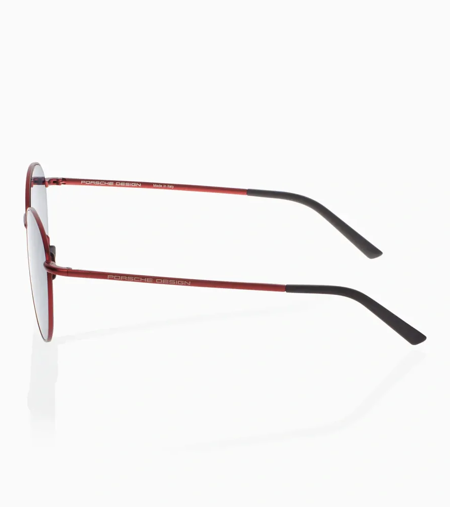 PORSCHE DESIGN Sunglasses P´8969 sluneční brýle červeno černé s modrými skly