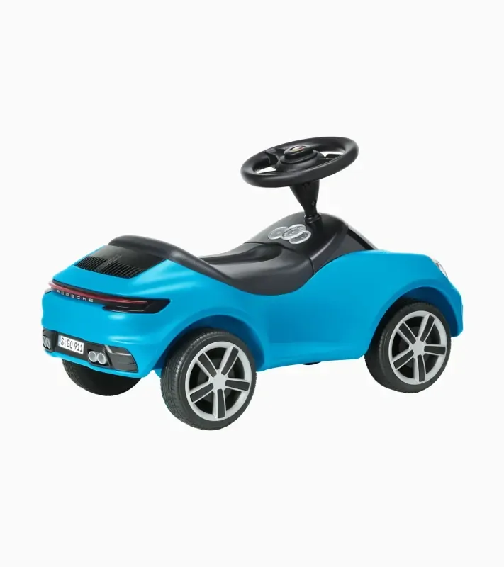 PORSCHE Baby Porsche  in Miami Blue Dětské odstrkovadlo s houkačkou modrá