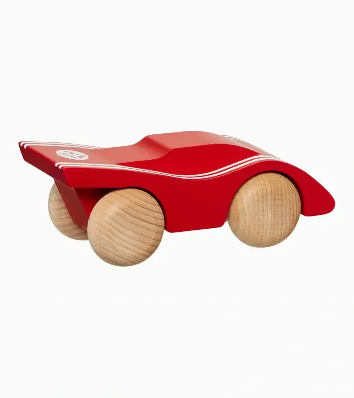 PORSCHE Wooden car 917 Salzburg Autíčko dřevěné červená