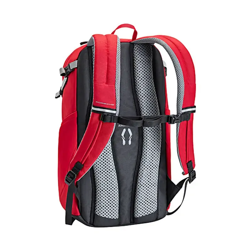 PORSCHE School backpack Školní batoh s reflexními logy červená