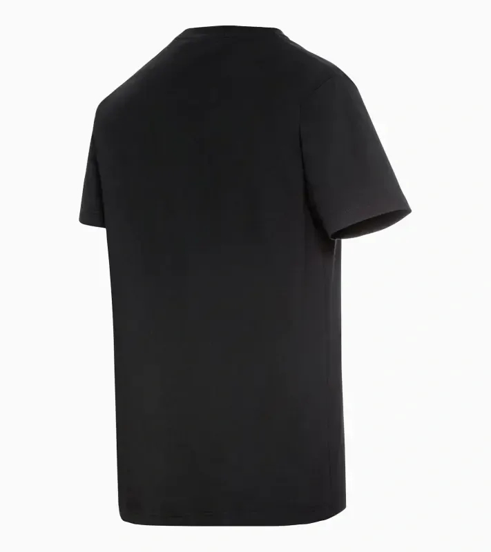 PORSCHE Crest T-Shirt Essential Tričko bavlněné se znakem černá