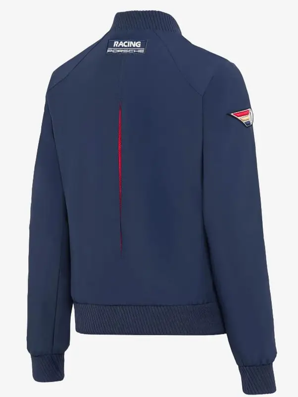 PORSCHE Women's jacket Racing Bunda sportovní volnočasová dámská s náplety závodní modrá