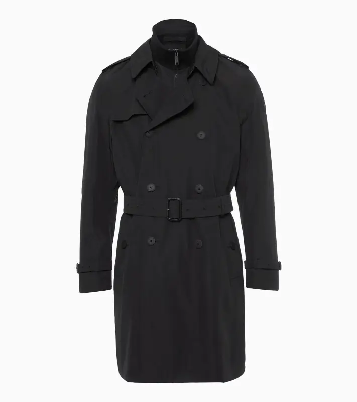 PORSCHE DESIGN Hybrid Trench Coat Trenčkot kabát pro chladnější počasí černá