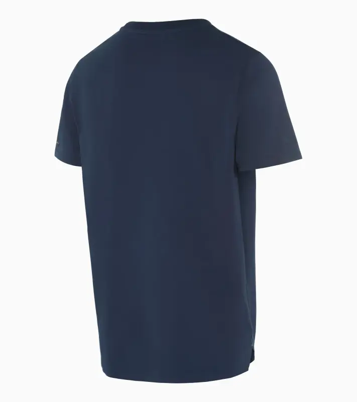 PORSCHE DESIGN T-shirt Essential Tričko volnočasové sportovní s kulatým výstřihem a logem tmavě modrá
