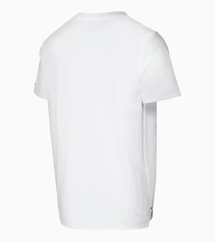 PORSCHE DESIGN T-shirt Essential Tričko volnočasové sportovní s kulatým výstřihem a logem bílá