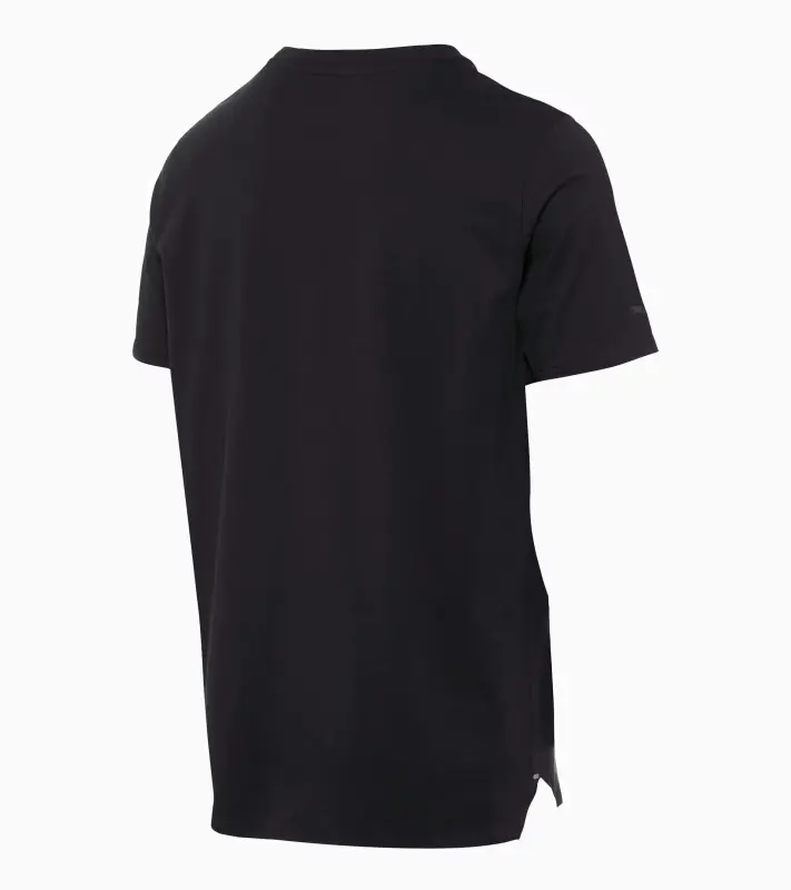 PORSCHE DESIGN T-shirt Essential Tričko volnočasové sportovní s kulatým výstřihem a logem černá