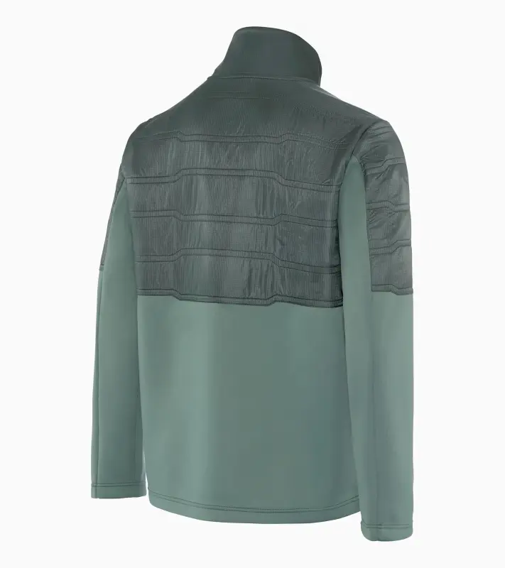 PORSCHE DESIGN Hybrid jacket Volnočasová bunda se stylovým vrstevním a vysokým límcem mátová zelená