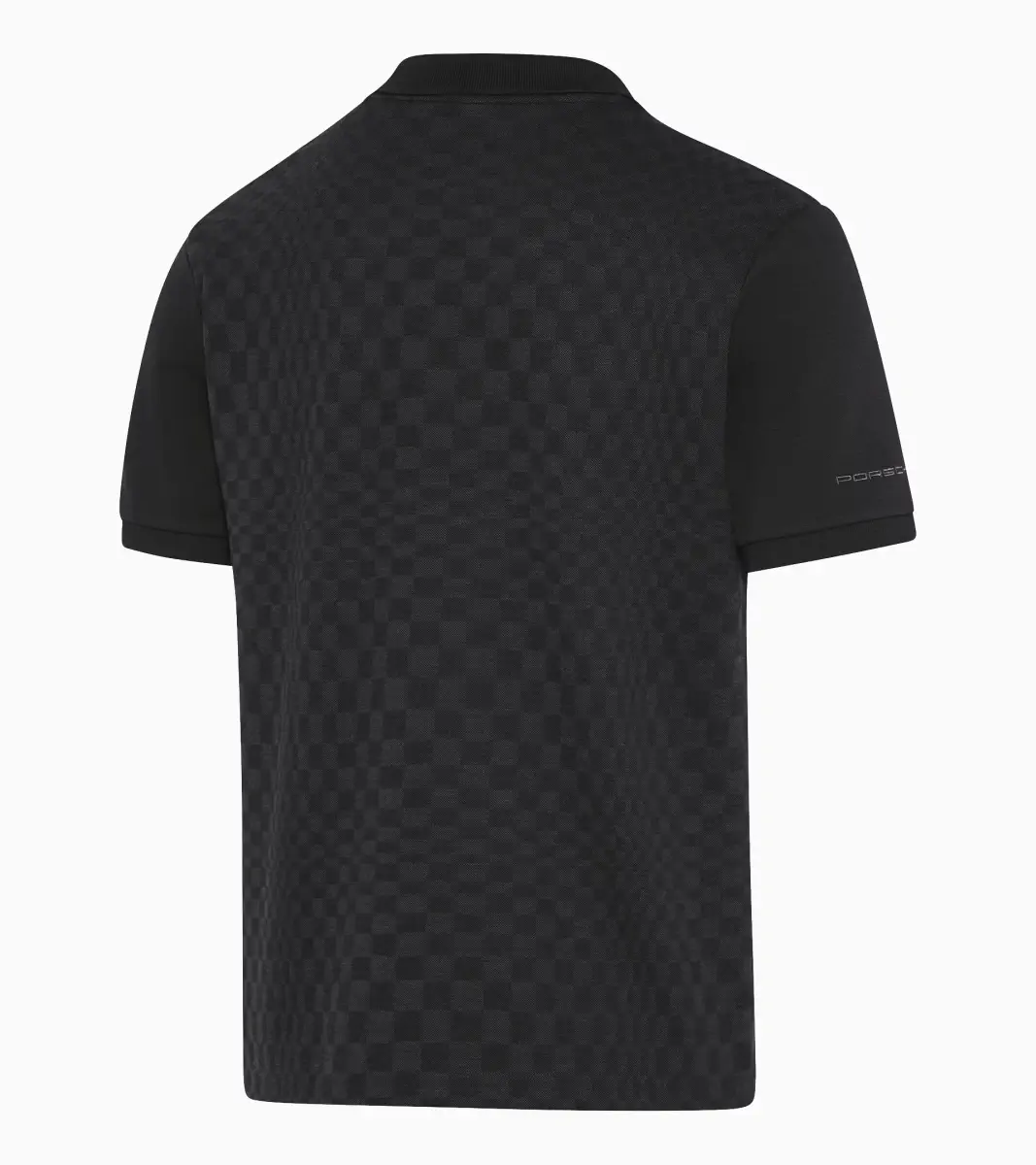 PORSCHE Jacquard polo T-shirt 911 Spirit 70 žakárové polo tričko černé
