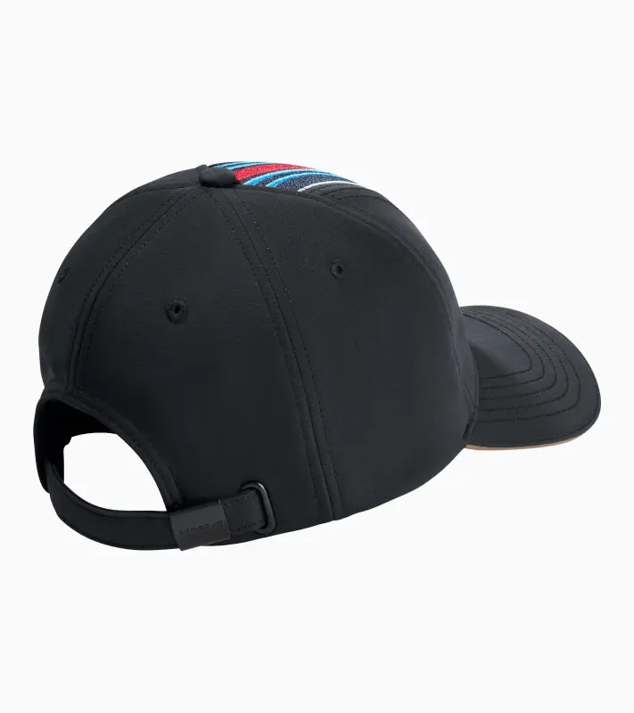 PORSCHE Cap MARTINI RACING® Čepice kšiltovka uni černá s červenomodrými doplňky