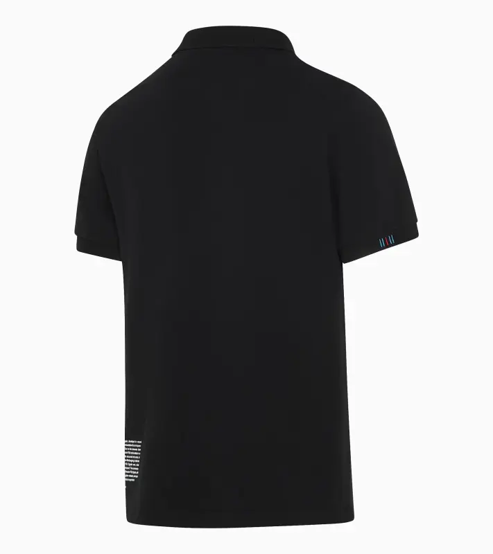 PORSCHE Polo Shirt MARTINI RACING® Polokošile Tričko s límečkem a knoflíky černá