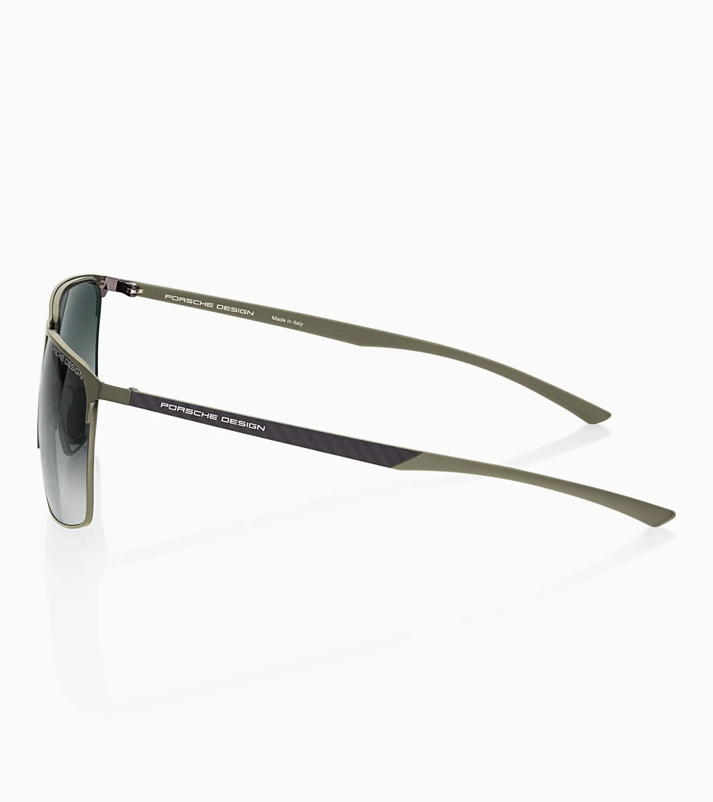 PORSCHE DESIGN Sunglasses P´8964 Sluneční brýle z uhlíkových vláken zelenošedé polarizovaná šedomodrá skla v gradientu