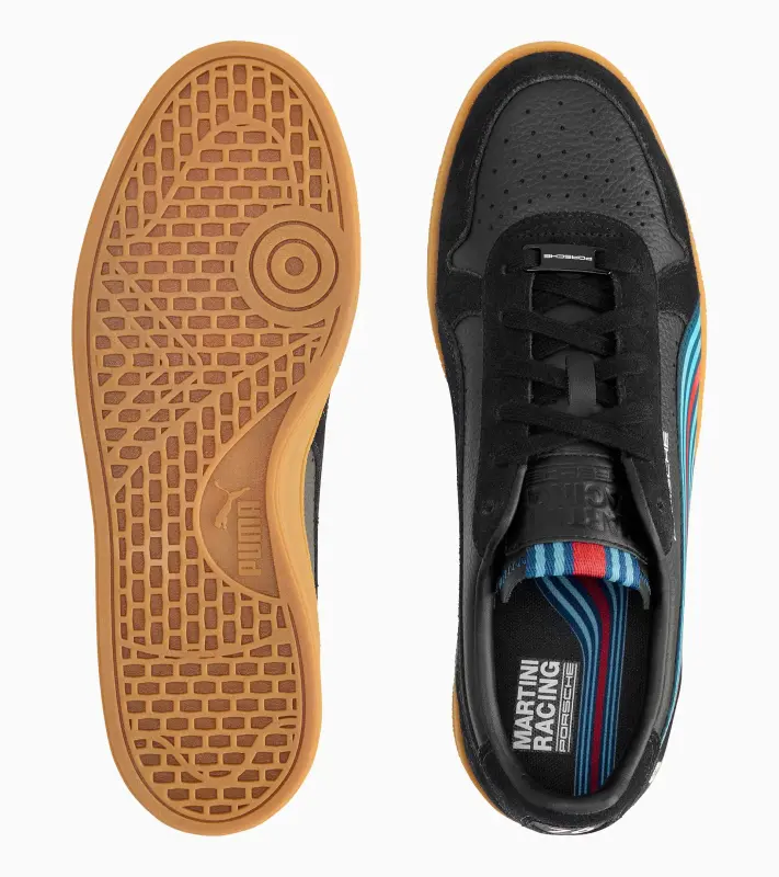 PORSCHE Lifestyle Edition trainers sneaker MARTINI RACING® Obuv sportovně volnočasová černá s ikonickými barevnými pruhy