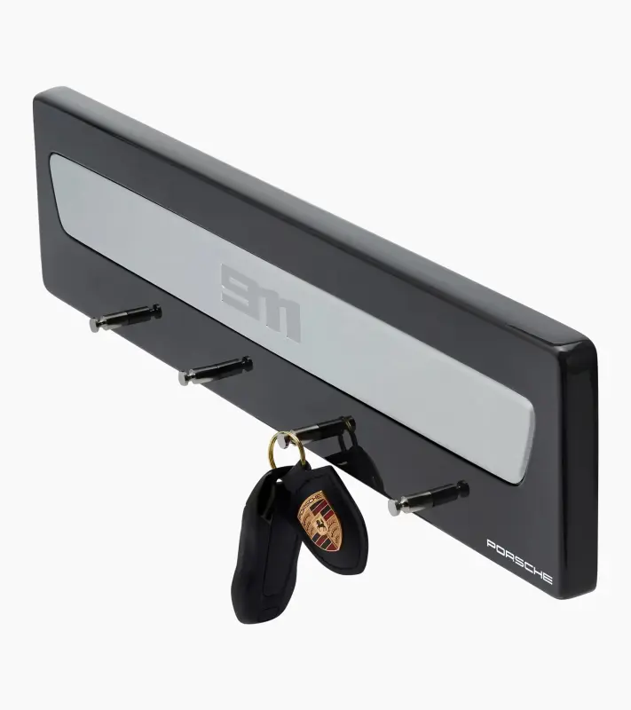 PORSCHE 911 key rack Věšák na klíče se 4 háčky v barvách sportovních vozů břidlicová šedá