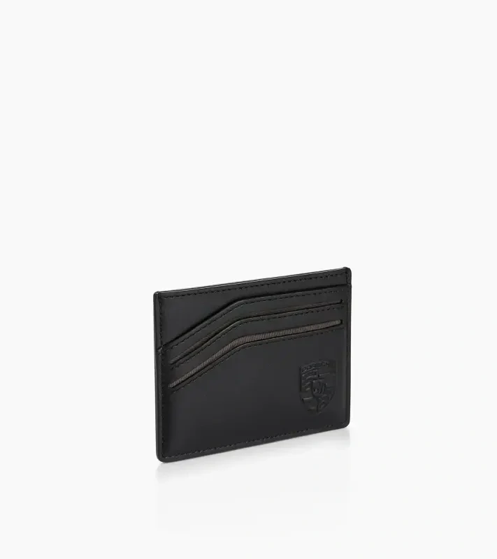 PORSCHE Credit card case Essential Pouzdro na karty černé kožené