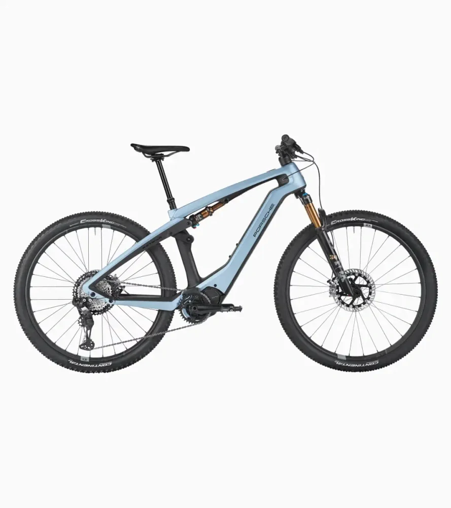 Porsche eBike Cross Performance horské elektrokolo s karbonovým rámem modrá metalíza