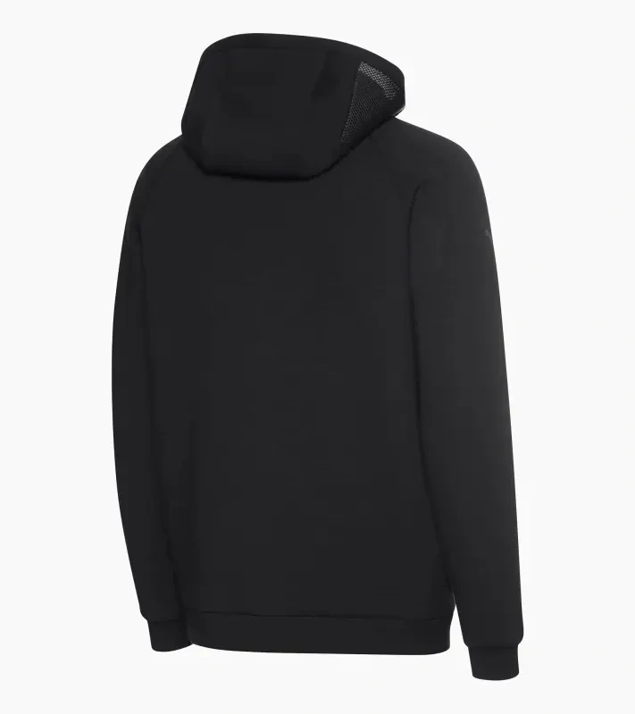 PORSCHE DESIGN Hooded Sweat Jacket Mikina na zip s kapucí decentními logy černá