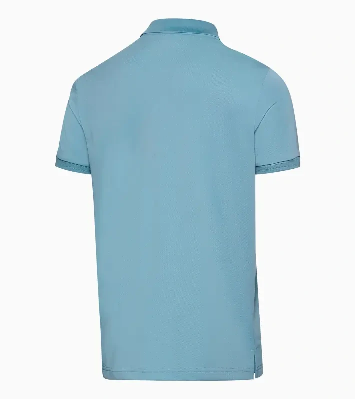 PORSCHE DESIGN Men's Polo Shirt Polokošile tričko s límečkem a knoflíčky s UV faktorem 30+ světle modrá