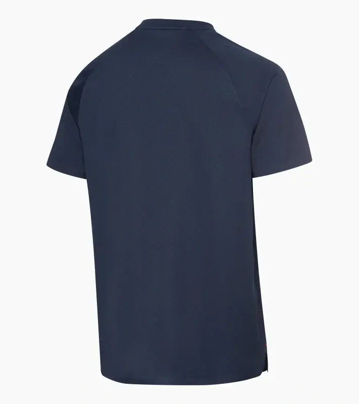 PORSCHE DESIGN Sport-Tex Jacquard T-Shirt Tričko žakárové s kulatým výstřihem tmavě modrá
