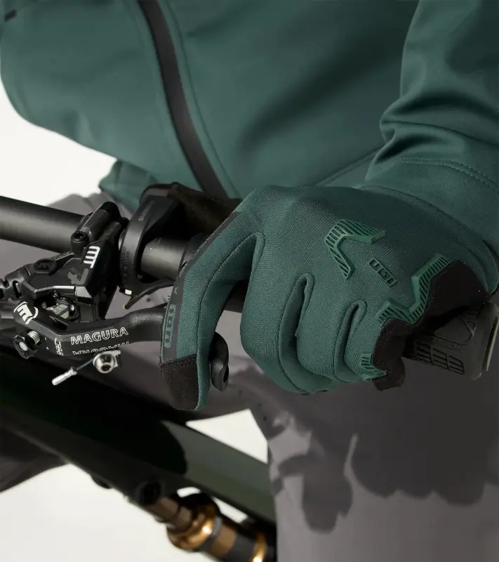 PORSCHE Bike Gloves Rukavice cyklistické celoprstové tmavě zelená